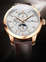 Borman Leather Men's Luxury Design Watches 42mm.