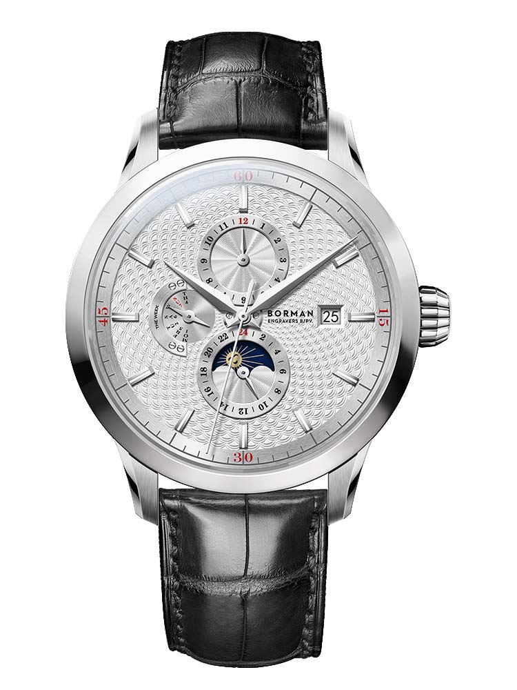Borman Leather Men's Luxury Design Watches 42mm.