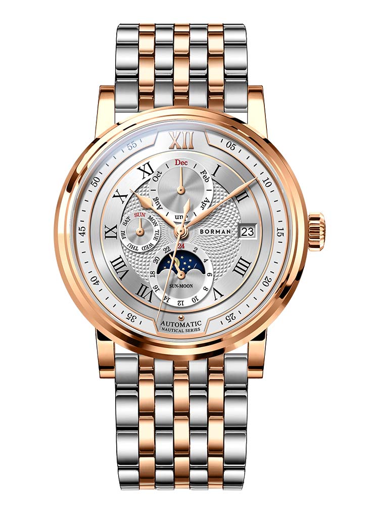 Borman Men's Designer Waterproof Automatic Watches 40.5mm.