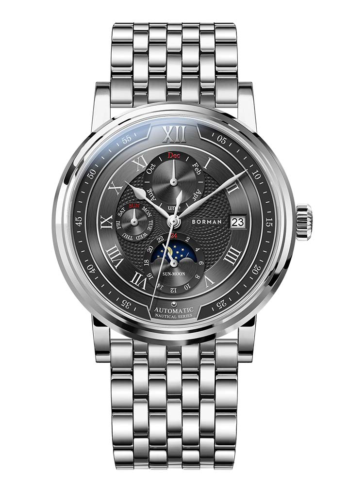 Borman Men's Designer Waterproof Automatic Watches 40.5mm.
