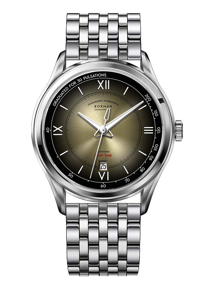 Borman Stainless Steel Mechanical Brand Men's Watches 41.5mm.