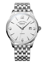 Borman Stainless Steel Men's Calendar Wristwatch 41mm.