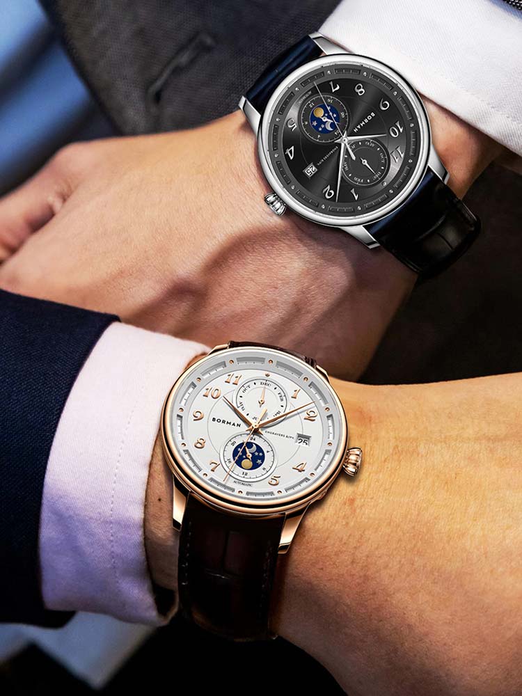Borman Weekend And Month Display Dial Automatic Watches For Man 41mm.