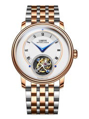 Lobinni 316L Stainless Steel Luxury Tourbillion Automatic Watches 40mm.