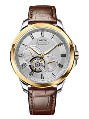 Lobinni 5ATM Leather Material Wrist Watch For Men 42mm.