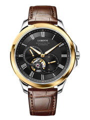Lobinni 5ATM Leather Material Wrist Watch For Men 42mm.