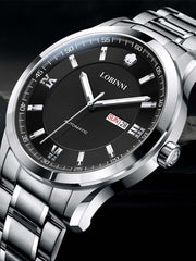 Lobinni Automatic Minimalist Display Luxury Watches For Men 42mm.