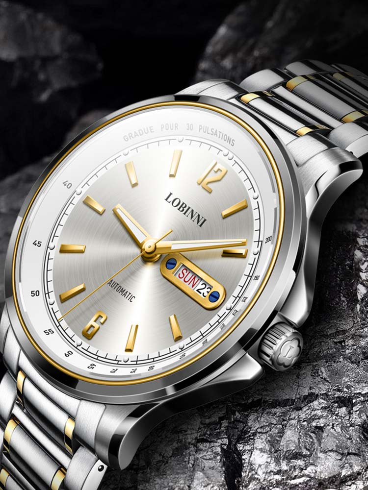 Lobinni Automatic Watches Men Luxury Brand 42mm.