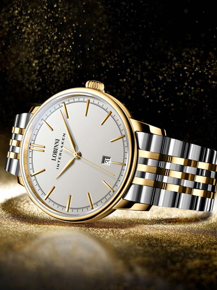 Lobinni Date Luxury Mechanical Wristwatches fro Men 40.5mm.