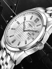 Lobinni Durable Men's Stainless Steel Wrist Watches 41.5mm.