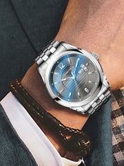 Lobinni Durable Men's Stainless Steel Wrist Watches 41.5mm.