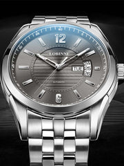 Lobinni Durable Men's Stainless Steel Wrist Watches 41.5mm.
