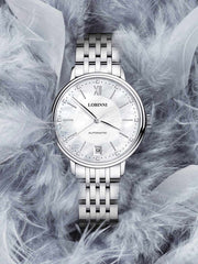 Lobinni Fashion Style Women Stainless Steel Automatic Watch 33.5mm.