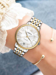Lobinni Fashion Style Women Stainless Steel Automatic Watch 33.5mm.