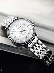 Lobinni Fashion Style Women Stainless Steel Automatic Watch 33.5mm.