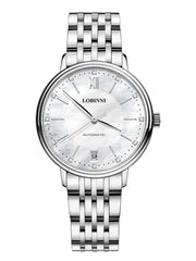 Lobinni Fashion Style Women Stainless Steel Automatic Watch 33.5mm.
