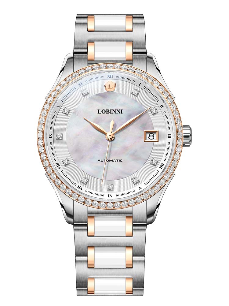 Lobinni Laddies Luxury Thin Mechanical Watches 36mm.