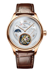 Lobinni Leather Tourbillion Wristwatches For Men 41mm.