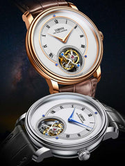 Lobinni Luxury Tourbillion Mechanical Wrist Watch 40mm.