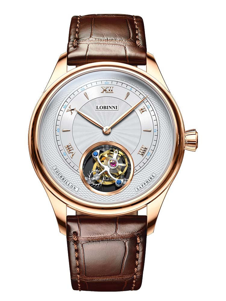 Lobinni Luxury Tourbillion Movement Automatic Waches 41mm.