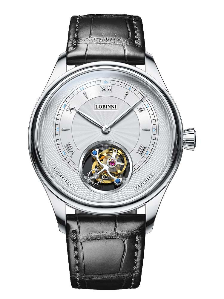 Lobinni Luxury Tourbillion Movement Automatic Waches 41mm.