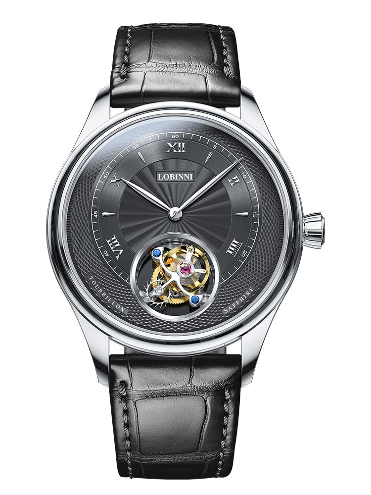 Lobinni Luxury Tourbillion Movement Automatic Waches 41mm.
