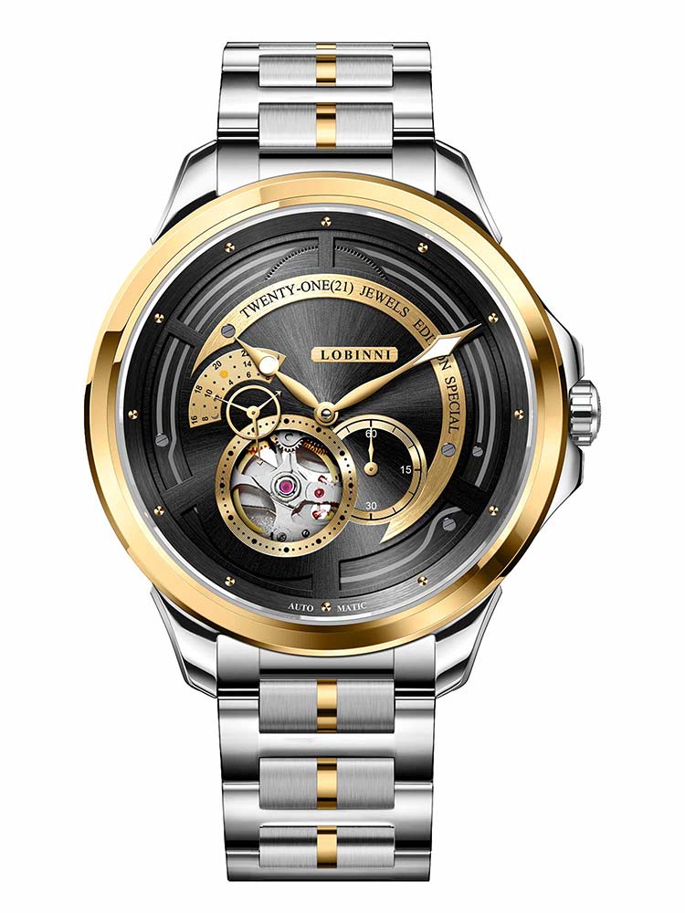 Lobinni Men Automatic Timepiece Mechanical Watches 42mm.