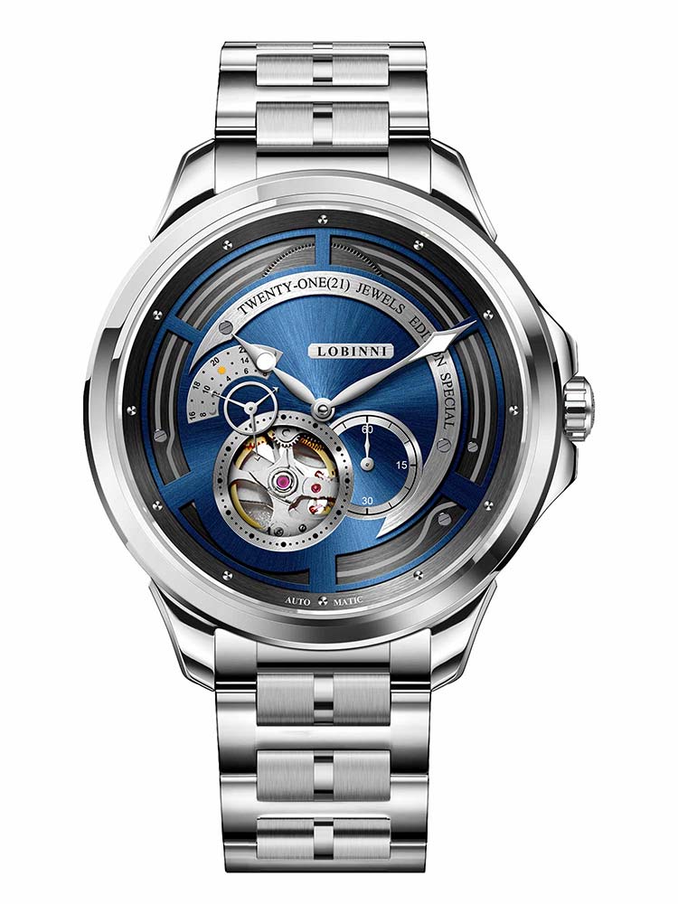 Lobinni Men Automatic Timepiece Mechanical Watches 42mm.