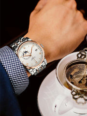 Lobinni Men Hand Classic Mechanical Watches For Mens 42mm.
