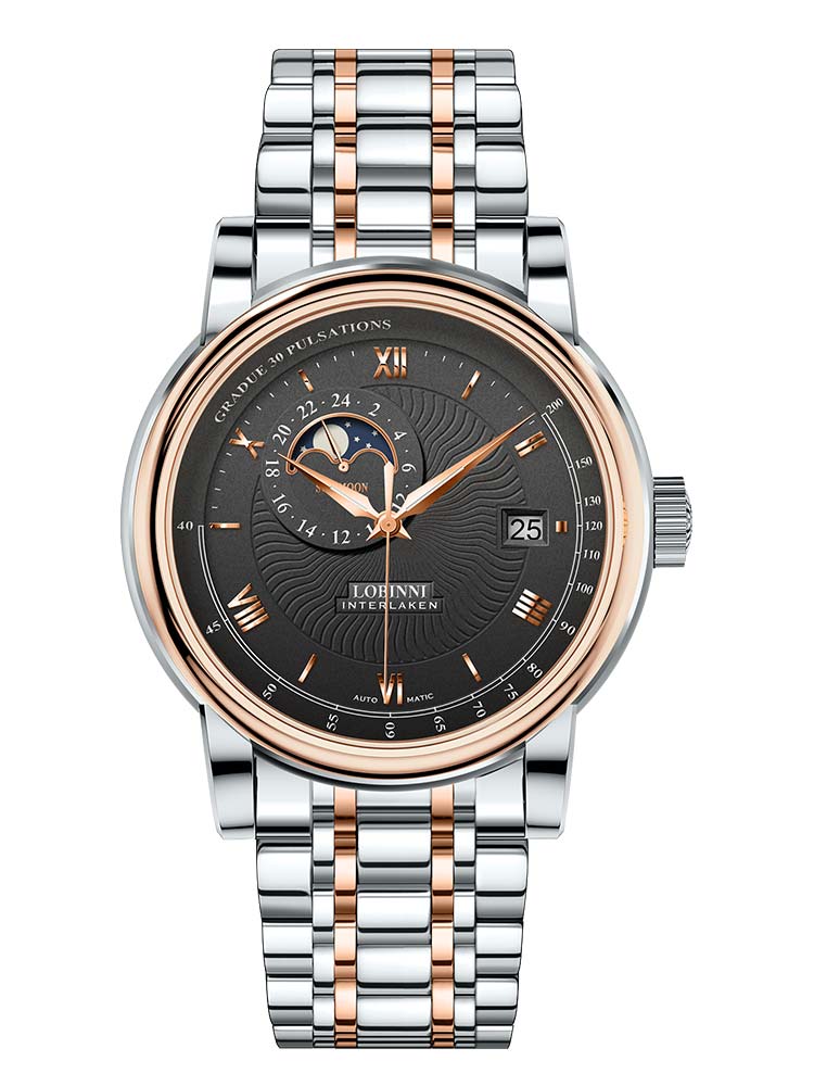 Lobinni Men Hand Classic Mechanical Watches For Mens 42mm.