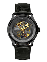 Lobinni Men's Skeleton Design Wrist Watches 41.5mm.