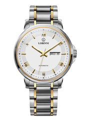 Lobinni Mens Watch Automatic Movement Stainless Steel 41.5mm.