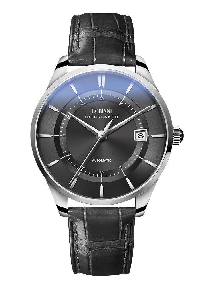 Lobinni Simple Design Mens Auto Mechanical Wristwatches 41.5mm.