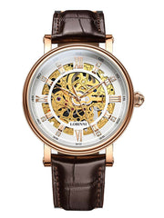 Lobinni Skeleton Design Mens Automatic Movement Watch 41mm.