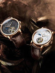 Lobinni Skeleton Fashion Man Tourbillion Automatic Watches 40.5mm.