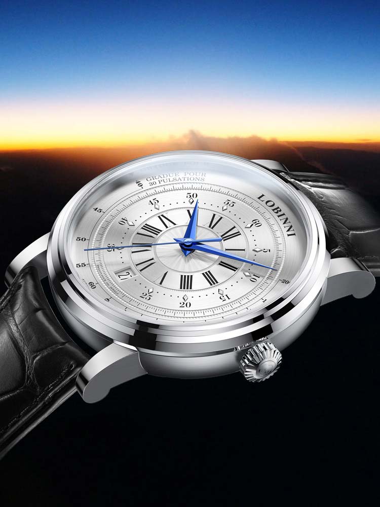 Lobinni Special Design Mechanical Leather Watches 40.5mm.