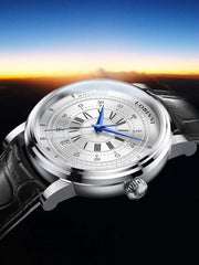 Lobinni Special Design Mechanical Leather Watches 40.5mm.