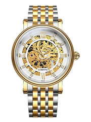 Lobinni Stainless Steel Hollow Out Wristwatches For Mens.