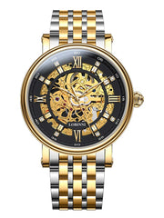 Lobinni Stainless Steel Hollow Out Wristwatches For Mens.
