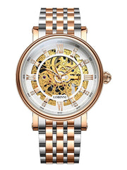 Lobinni Stainless Steel Hollow Out Wristwatches For Mens.