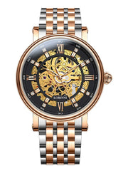 Lobinni Stainless Steel Hollow Out Wristwatches For Mens.
