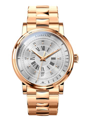 Lobinni Stainless Steel Mechanical Wrist Watch 40.5mm.