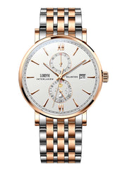 Lobinni Stainless Steel Waterproof Mechanical Wrist Watch 41mm.