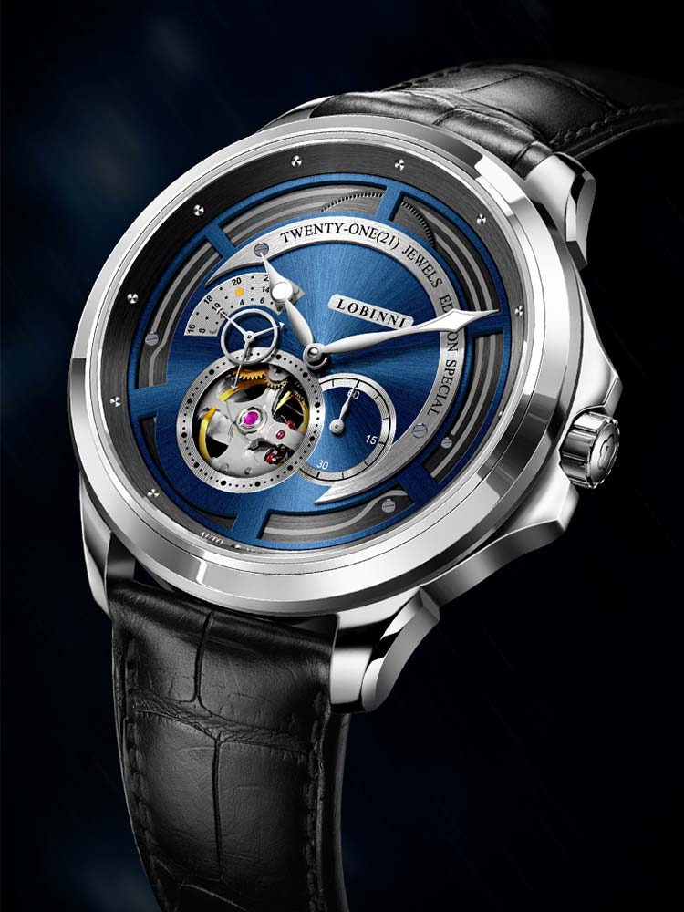Lobinni Water Resistant Mens Automatic Wristwatches 42mm.