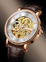 Lobinni Water-resistant  Skeleton Automatic Watch For Men 40.5mm.