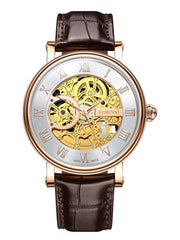Lobinni Water-resistant  Skeleton Automatic Watch For Men 40.5mm.
