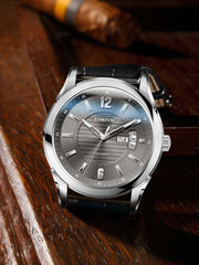 Lobinni Weekend And Date Display Mechanical Watch For Men 41.5mm.