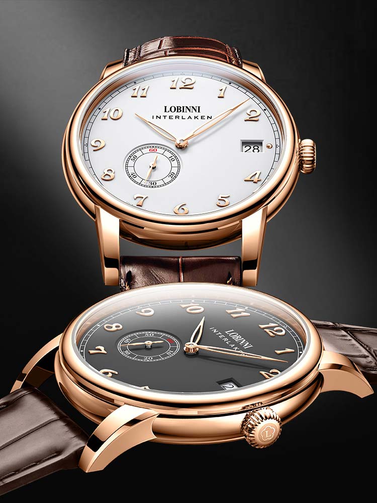 Lobinni Wrist Date Watches Mechanical Wristwatches 40mm.