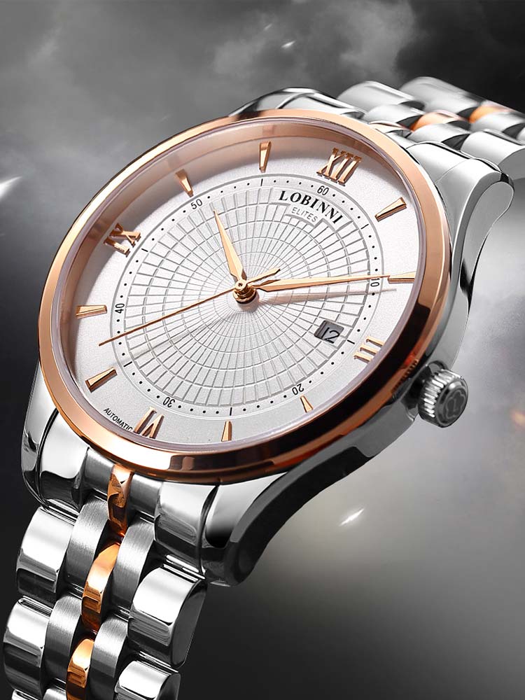 Lobinni Wrist Modern Design Men Automatic Wristwatches 40.5mm.