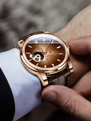 Poniger Fully Automatic Mechanical Wristwatches With Skeleton Design 42mm.